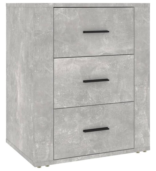 Betonszürke szerelt fa éjjeliszekrény 50 x 36 x 60 cm