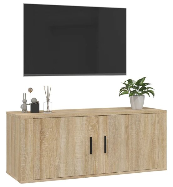 Sonoma tölgy fali TV-szekrény 100x34,5x40 cm