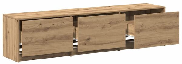TV szekrény LED világítással Művészi tölgy 162 x 34 x 40 cm