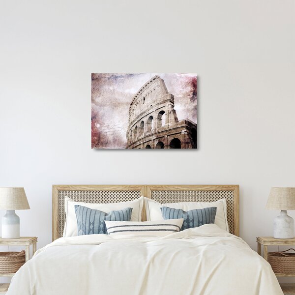 Kép - Colosseum, Róma, Olaszország (üvegen) (70x50 cm)