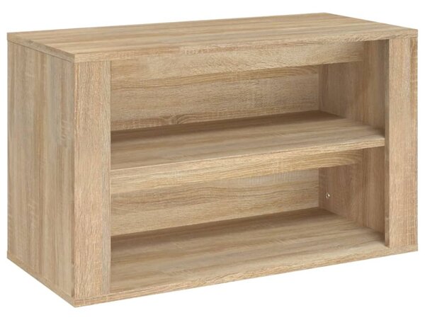 Sonoma tölgy színű szerelt fa cipőtartó 75x35x45 cm