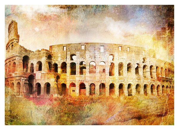 Kép - Digitális festészet, Colosseum, Róma, Olaszország (üvegen) (70x50 cm)