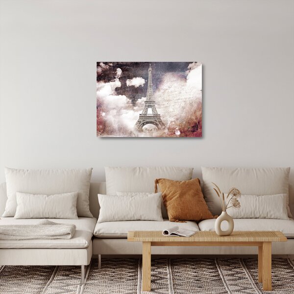 Kép - Eiffel-torony, Párizs, Franciaország (üvegen) (70x50 cm)