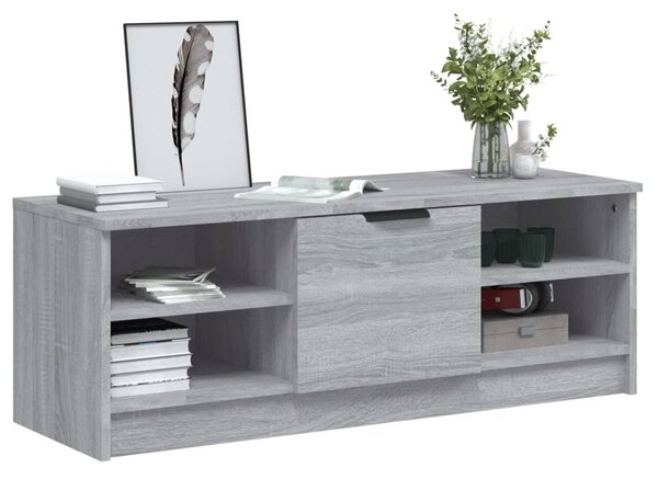 Szürke sonoma színű szerelt fa TV-szekrény 102 x 35,5 x 36,5 cm