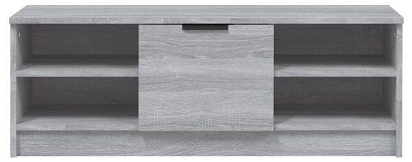 Szürke sonoma színű szerelt fa TV-szekrény 102 x 35,5 x 36,5 cm