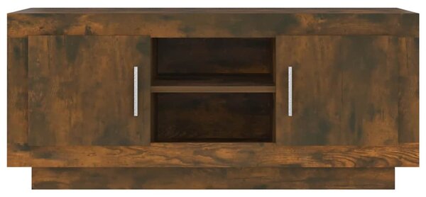 Füstös tölgy színű szerelt fa TV-szekrény 102 x 35 x 45 cm