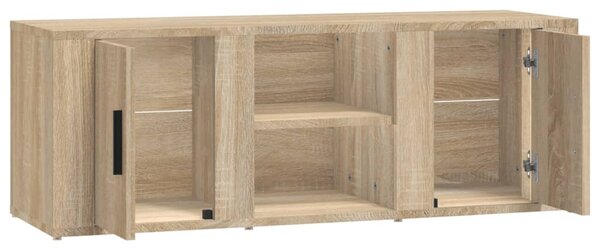 Sonoma tölgyszínű szerelt fa TV-szekrény 100x31,5x35 cm