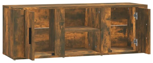 Füstös tölgy színű szerelt fa TV-szekrény 100x31,5x35 cm