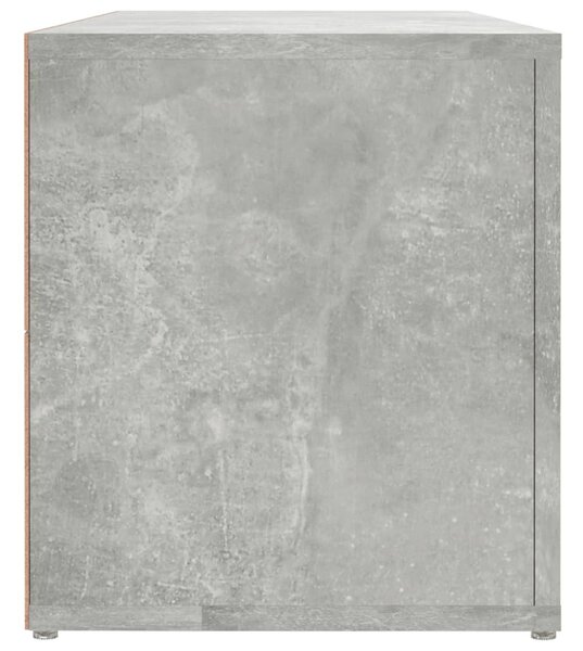 Betonszürke szerelt fa TV-szekrény 100 x 31,5 x 35 cm