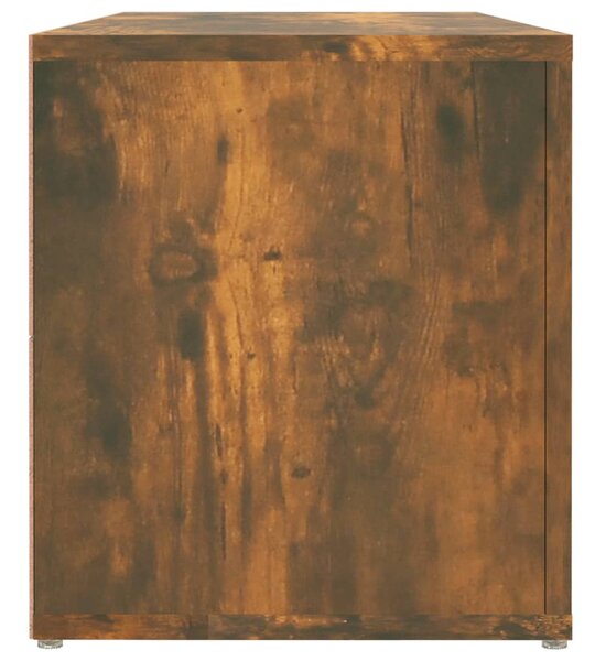 Füstös tölgy színű szerelt fa TV-szekrény 100x31,5x35 cm
