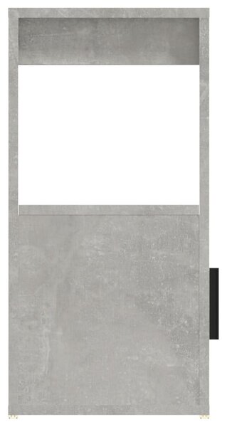 Betonszürke szerelt fa tálalószekrény 80x30x60 cm