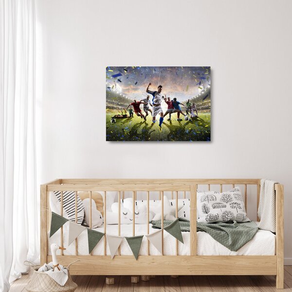 Kép - futball (üvegen) (70x50 cm)