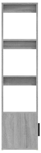 Szürke sonoma színű szerelt fa tálalószekrény 80x30x119,5 cm