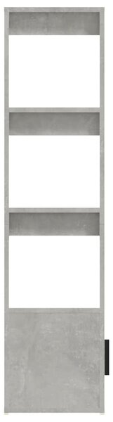 Betonszürke szerelt fa tálalószekrény 80x30x119,5 cm