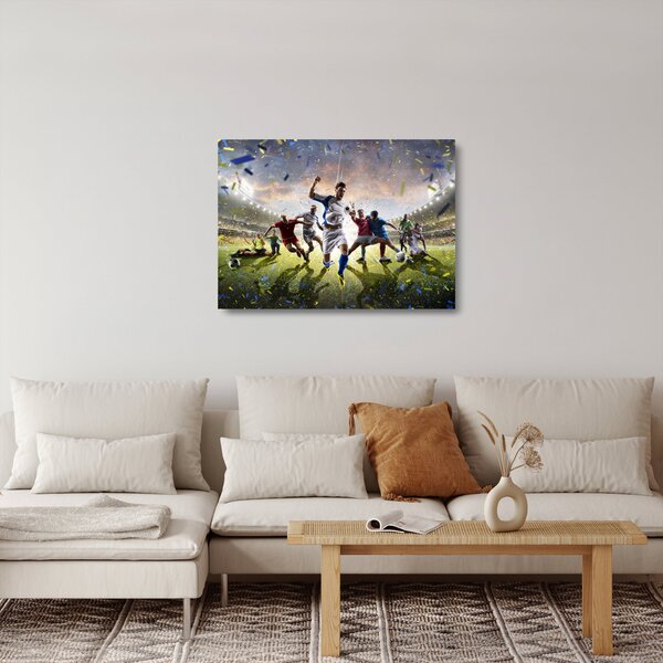 Kép - futball (üvegen) (70x50 cm)