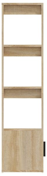 Sonoma tölgy színű szerelt fa tálalóasztal 80x30x119,5 cm