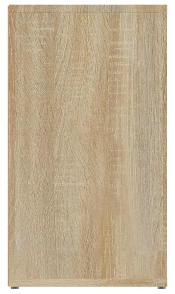 Sonoma tölgy színű szerelt fa tálalóasztal 80x30x54 cm