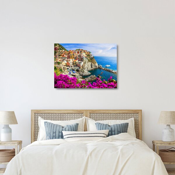 Kép - Manarola olasz falu (üvegen) (70x50 cm)