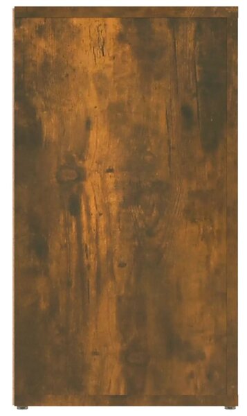 Füstös tölgy színű szerelt fa tálalószekrény 80x30x54 cm
