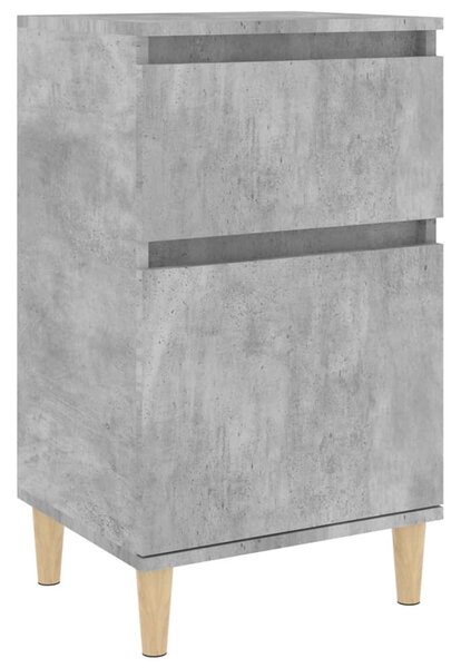 Betonszürke éjjeliszekrény 40 x 35 x 70 cm