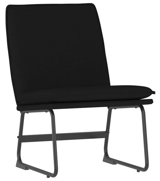 Fekete szövet pihenőszék 52 x 75 x 76 cm