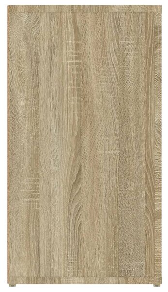 Sonoma tölgy színű szerelt fa tálalóasztal 100x33x59,5 cm