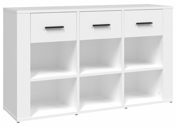 Fehér szerelt fa tálalószekrény 100x30x59,5 cm