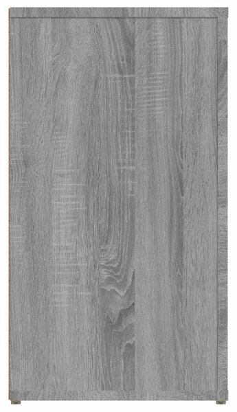 Szürke sonoma színű szerelt fa tálalószekrény 100x33x59,5 cm