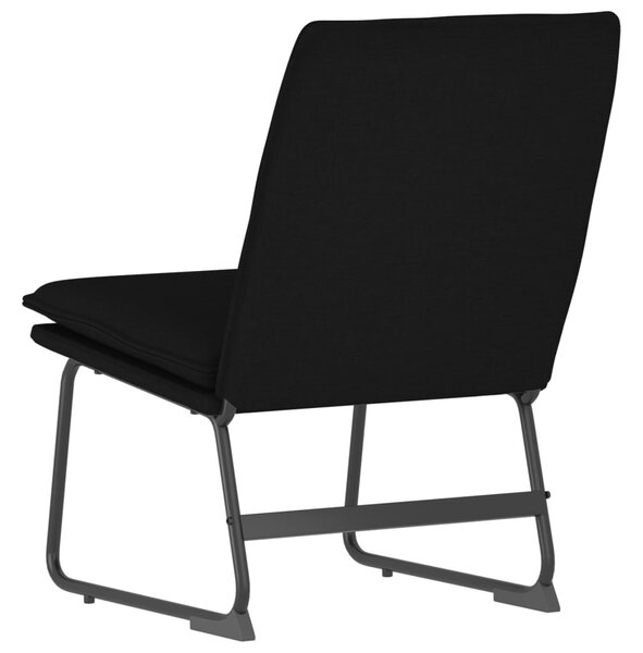 Fekete szövet pihenőszék 52 x 75 x 76 cm