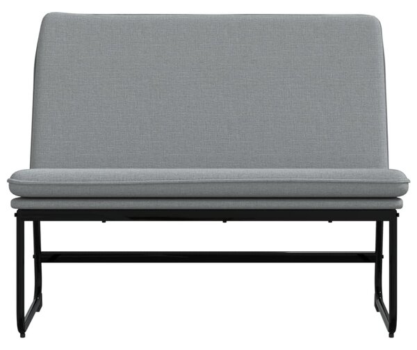 Világosszürke szövet pad 100 x 75 x 76 cm