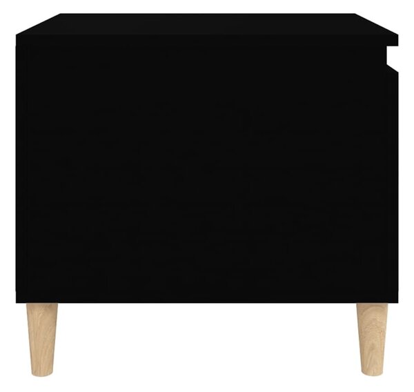 Fekete szerelt fa dohányzóasztal 100 x 50 x 45 cm