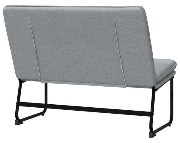 Világosszürke szövet pad 100 x 75 x 76 cm