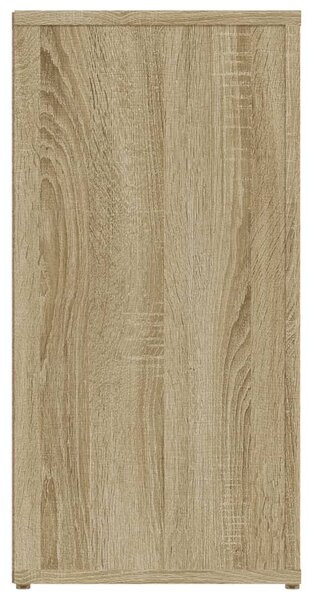 Sonoma tölgy színű szerelt fa tálalóasztal 100x30x59,5 cm