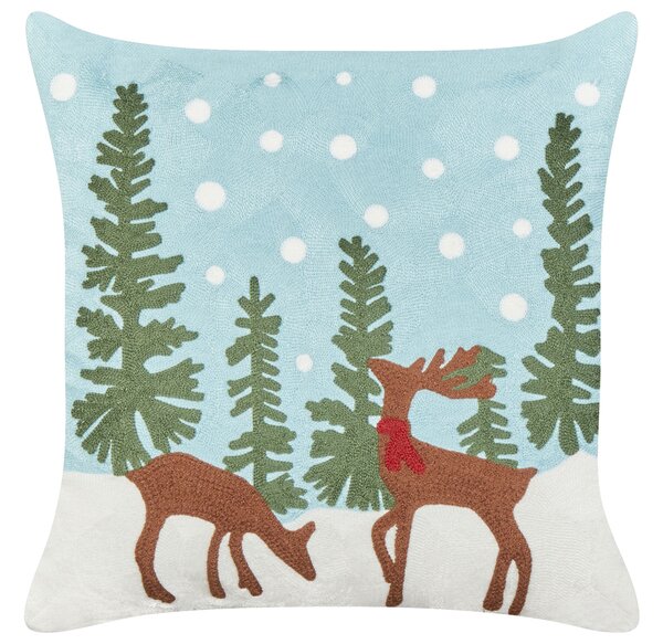 2 db díszpárna PEPPERMINT Pamut 45 x 45 cm Világoskék