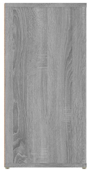 Szürke sonoma színű szerelt fa tálalószekrény 100x30x59,5 cm