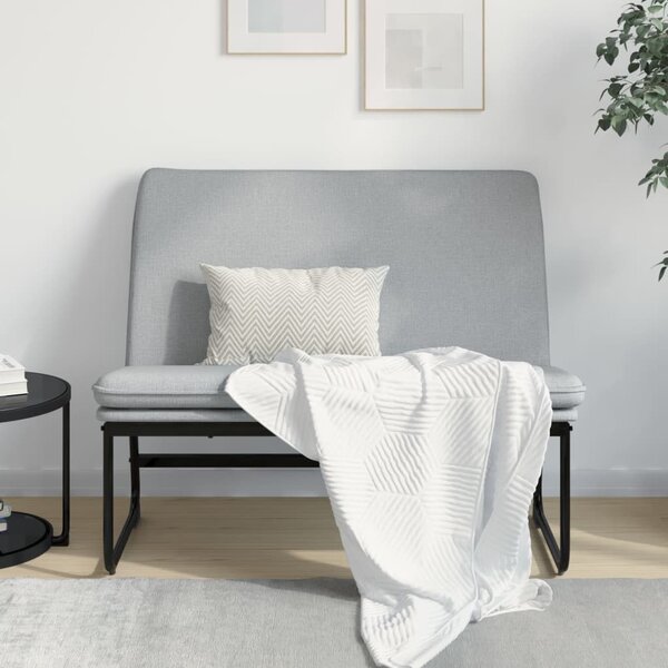 Világosszürke szövet pad 100 x 75 x 76 cm