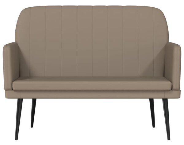 Kávészínű műbőr pad 107 x 80 x 81 cm