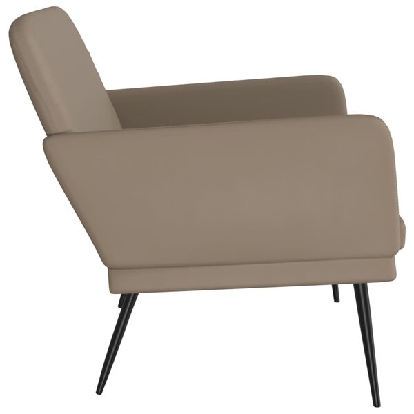 Kávészínű műbőr pad 107 x 80 x 81 cm
