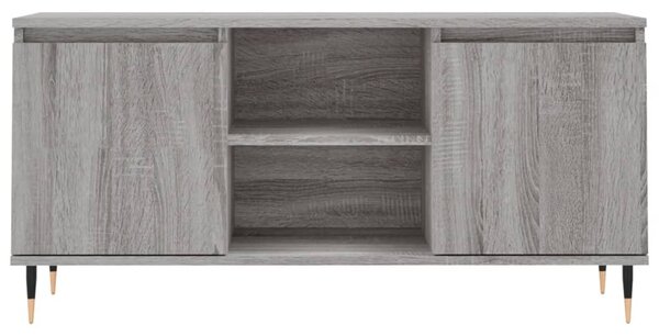 Szürke sonoma színű szerelt fa TV-szekrény 104x35x50 cm