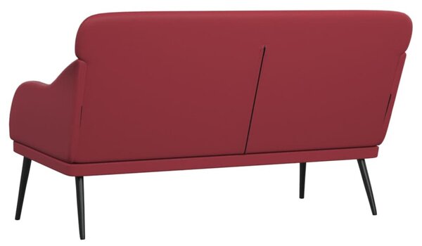 Bordó műbőr pad 110 x 76 x 80 cm