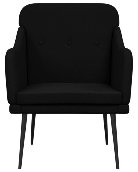Fekete szövetfotel 63 x 76 x 80 cm