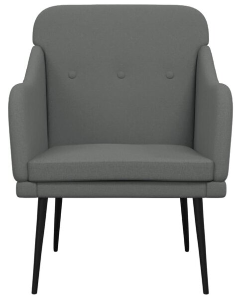 Sötétszürke szövetfotel 63 x 76 x 80 cm