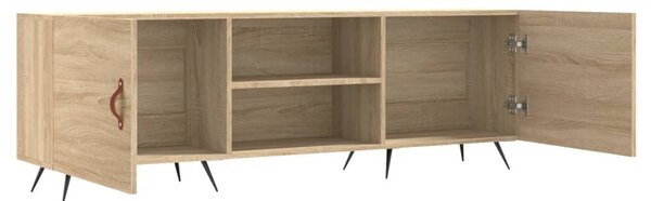 Sonoma tölgyszínű szerelt fa TV-szekrény 150x30x50 cm
