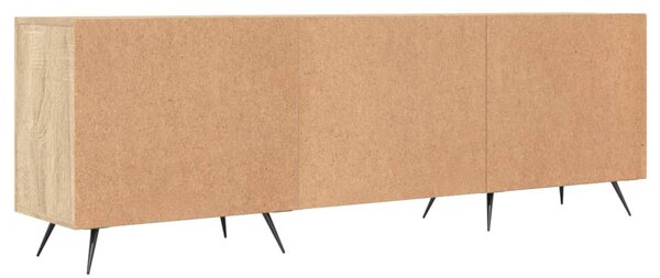 Sonoma tölgyszínű szerelt fa TV-szekrény 150x30x50 cm