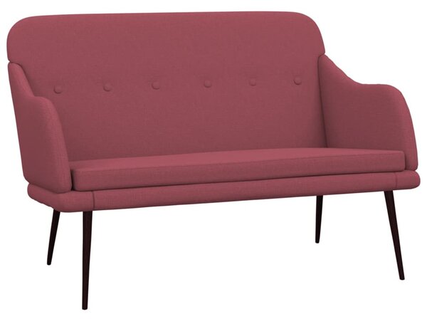 Bordó szövet pad 110x76x80 cm