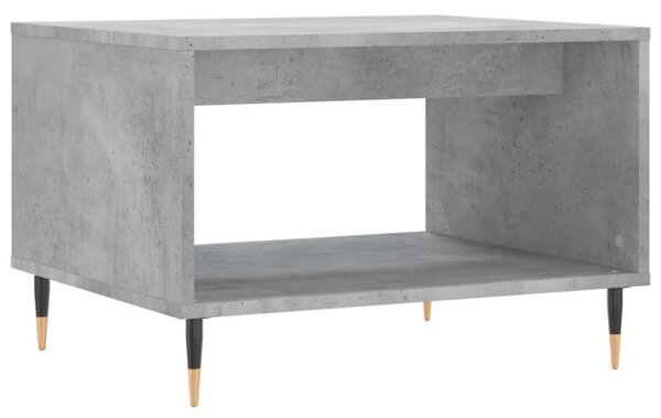 Betonszürke szerelt fa dohányzóasztal 60 x 50 x 40 cm
