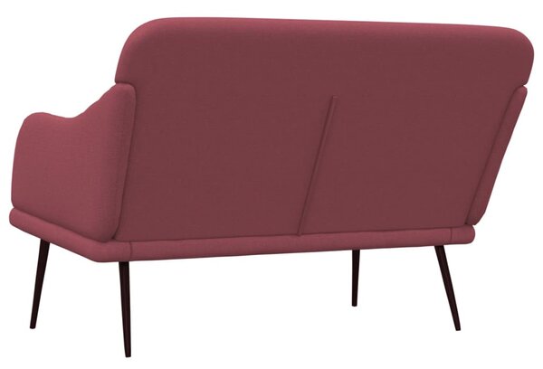 Bordó szövet pad 110x76x80 cm