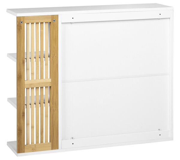 Fürdőszobai tükrös faliszekrény NUBES 80 cm 70 cm Fehér
