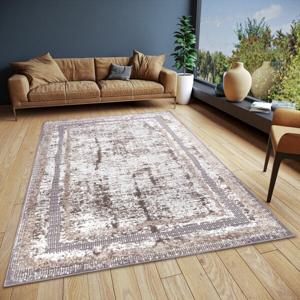 Bézs-ezüstszínű szőnyeg 57x90 cm Shine Classic – Hanse Home