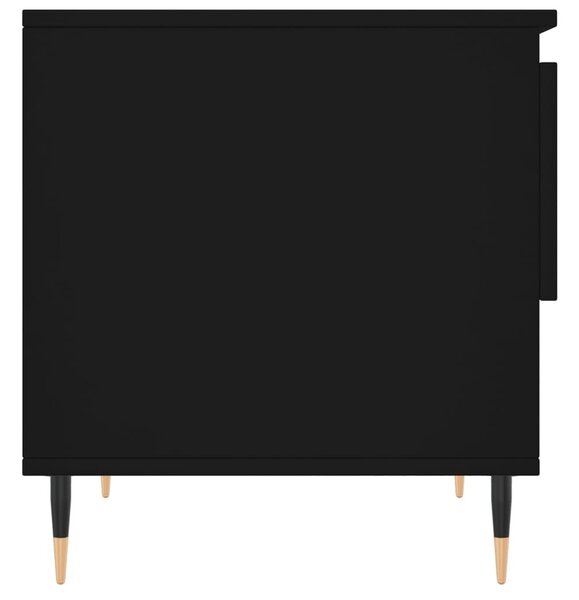 Fekete szerelt fa dohányzóasztal 50 x 46 x 50 cm